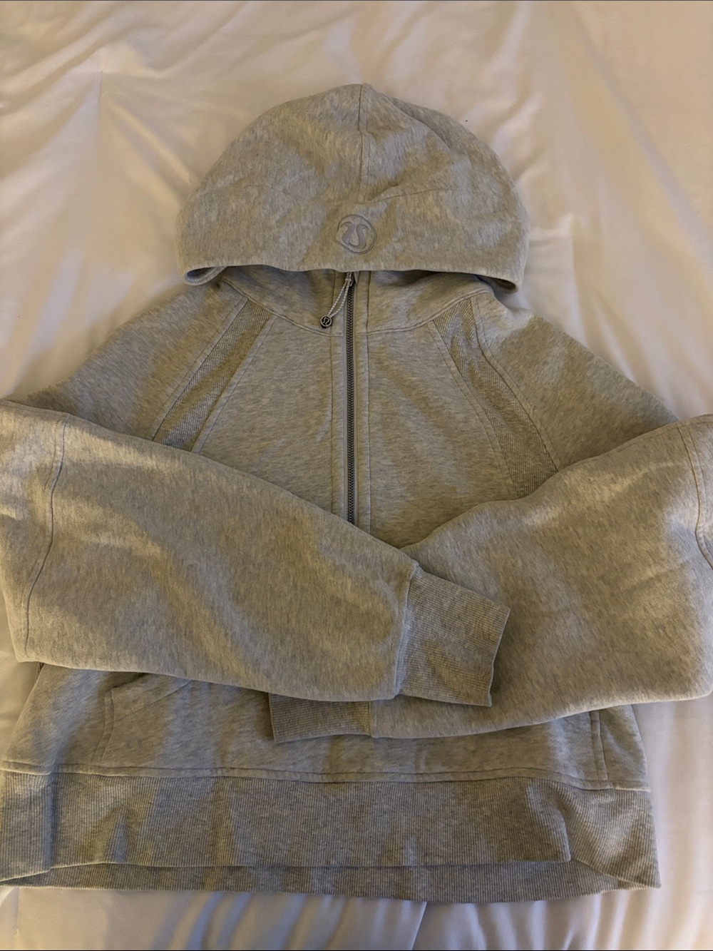 Lululemon Scuba Oversized Half-Zip Hoodie(Heather Core Ultra Light Grey)